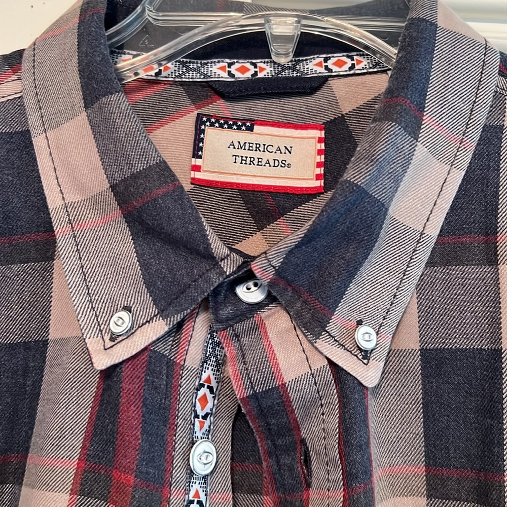 AMERICAN THREADS Plaid Shirt - Picture 3 of 7
